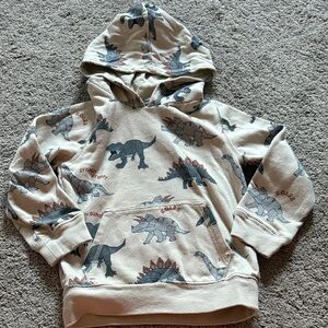 Garanimals Cream Dinosaur Print Kids Hoodie
